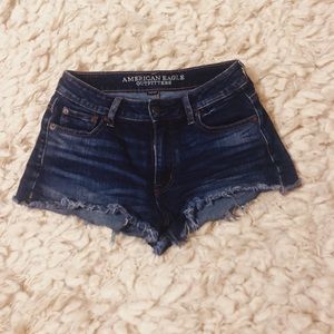 American eagle vintage high rise jean shorts
